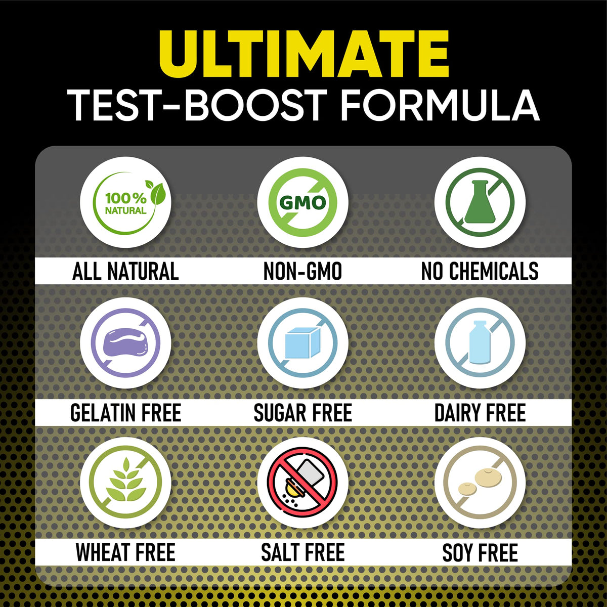 Testosterone Booster for Men - Energy, Strength, Stamina & Performance Support Male Enhancement Supplement