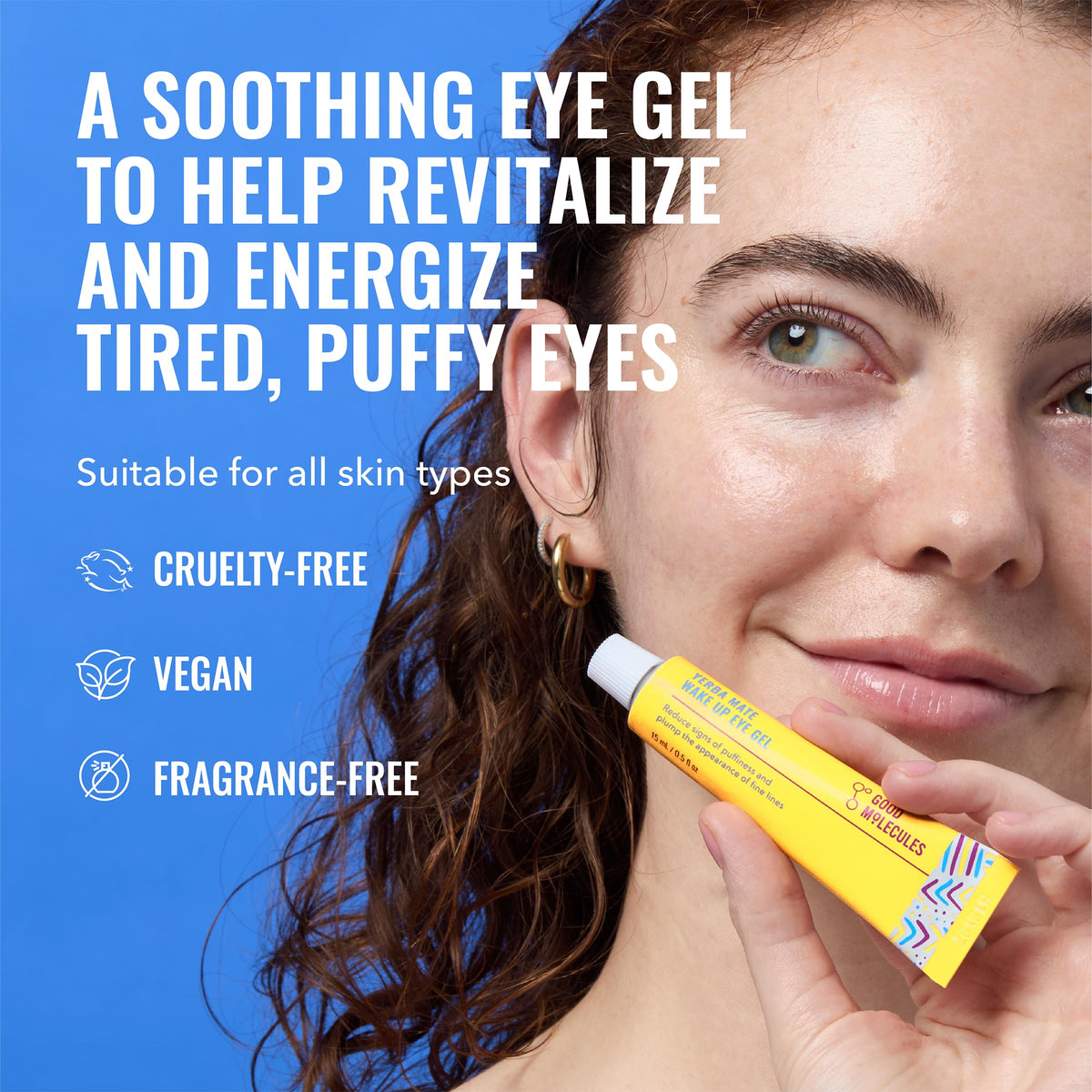 Good Molecules Yerba Mate Wake Up Eye Gel Pack of 2 15 ml Each