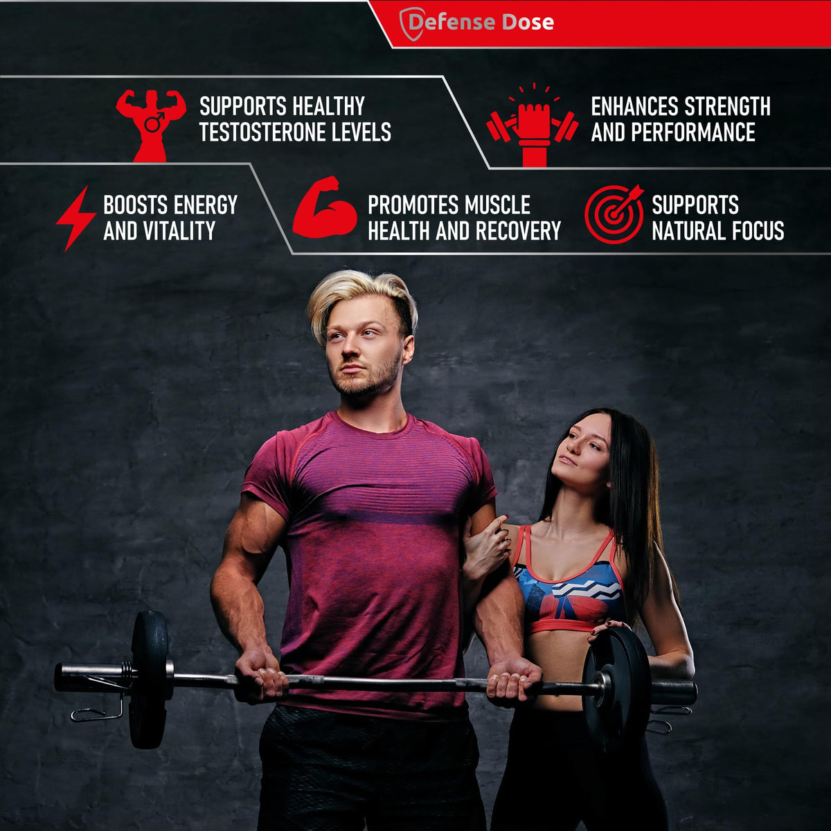 Testosterone Libido Booster for Men - Muscle Growth, Energy, Stamina & Performance Support Supplement