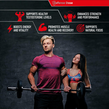 Testosterone Libido Booster for Men - Muscle Growth, Energy, Stamina & Performance Support Supplement