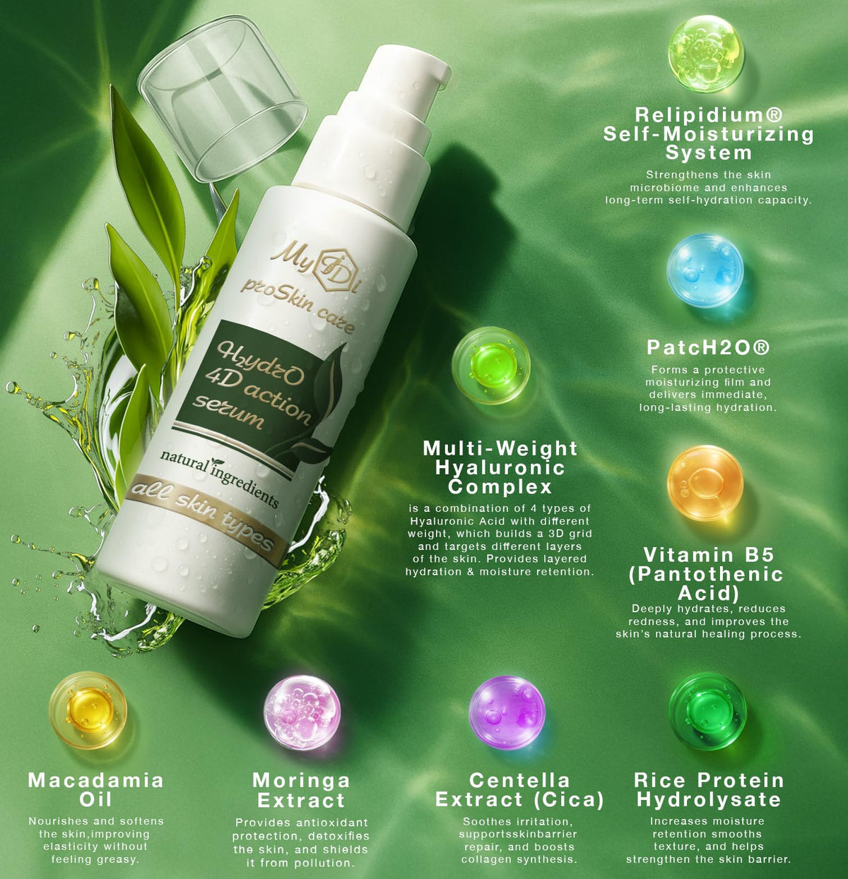 MyIDi Hyaluronic Acid Serum - 4D Hydration Complex (30ml)