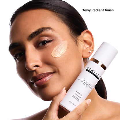DRMTLGY Universal Tinted Moisturizer SPF 46 - Hydrating Dewy Tinted Sunscreen for Face with Zinc Oxide & Octinoxate - Niacinamide & Hyaluronic Acid - Broad Spectrum Lightweight Daily SPF, 1.7 oz