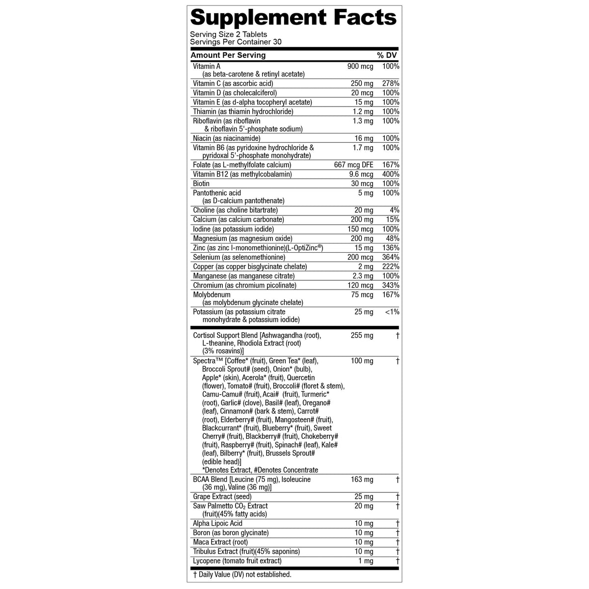 Multivitamin for Men with Testosterone Support - Energy, Blood Flow & Hormone Balance Formula - Nugenix (60 Tablets)