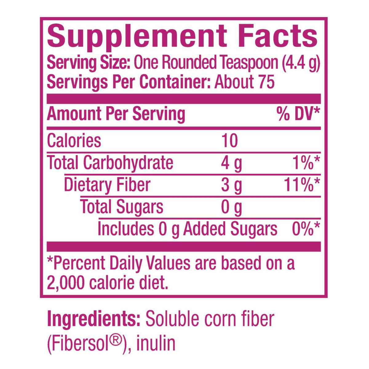 Metamucil Fiber Supplement,Unflavored Clear Mixing Powder,No Grit,No Sugar Added,Plant Based Prebiotic Fiber Supplement Blend for Daily Digestive Health,75 teaspoons,(Pack of 2)