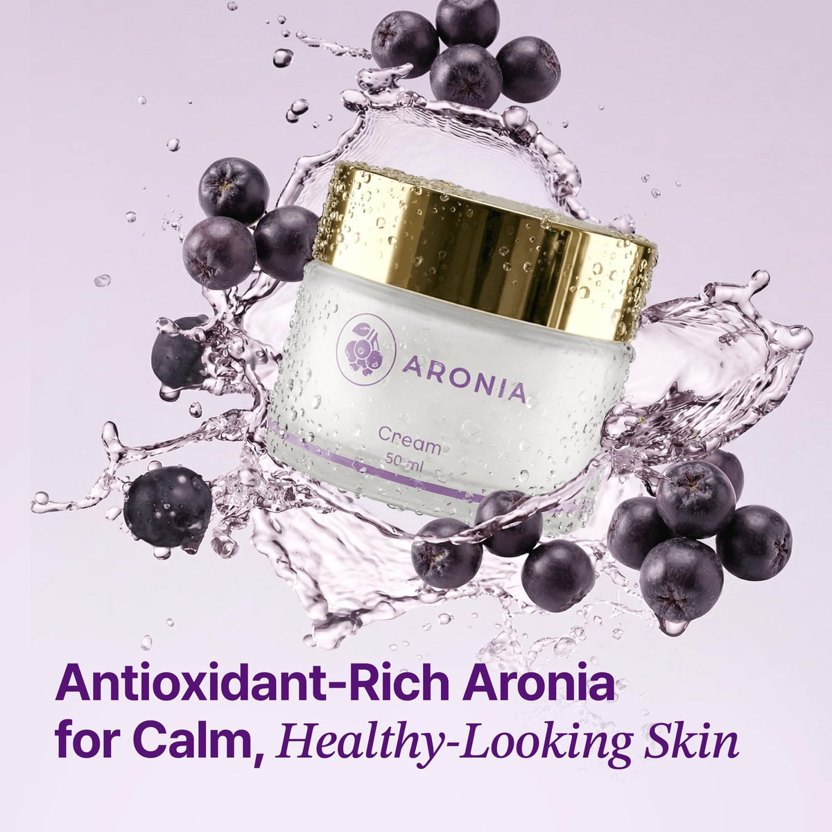 LAMUAMOR Aronia Extract Day Night Cream for Face Neck with Antioxidant Formula, Hydrating Moisturizer, Brightening 1.76 oz