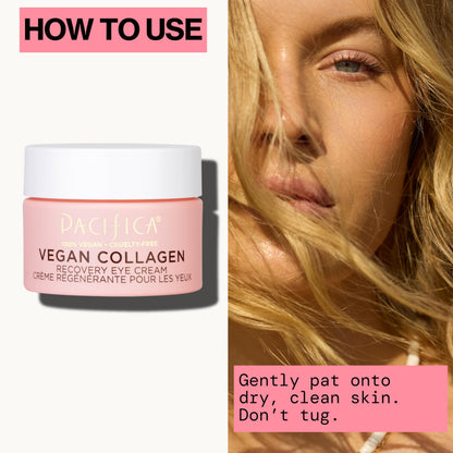 Pacifica Beauty Vegan Collagen Overnight Recovery Eye & Face Cream - Hyaluronic Acid & Vitamin C Hydrating Treatment (0.5 fl. oz / 15ml)