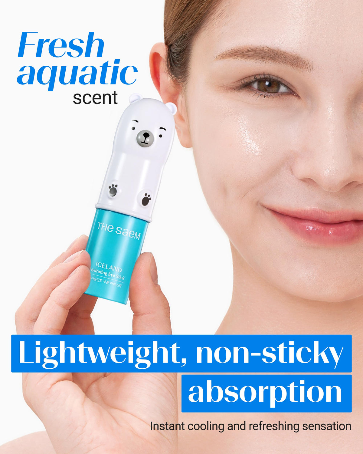 theSAEM Iceland Hydrating Eye Stick - Instant Cooling & Brightening (0.38 oz)