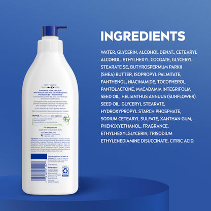 NIVEA Intense Healing Body Lotion 16.9 fl oz - Moisturizer with Glycerin & Provitamin B5