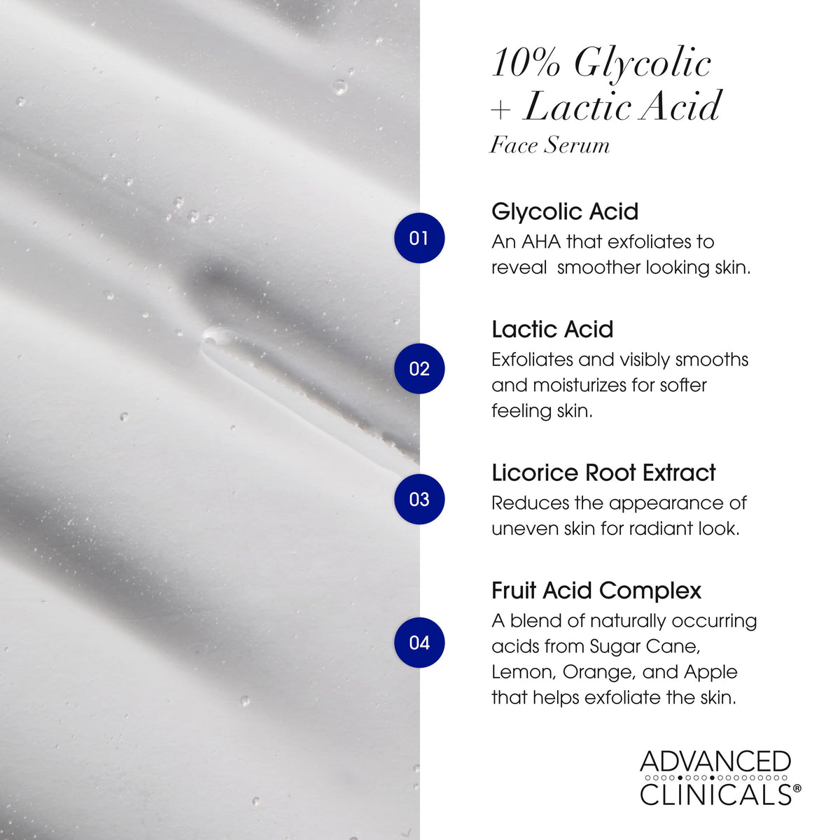 Advanced Clinicals 3PC Clarifying Set - Tea Tree, Vitamin C & 10% AHA