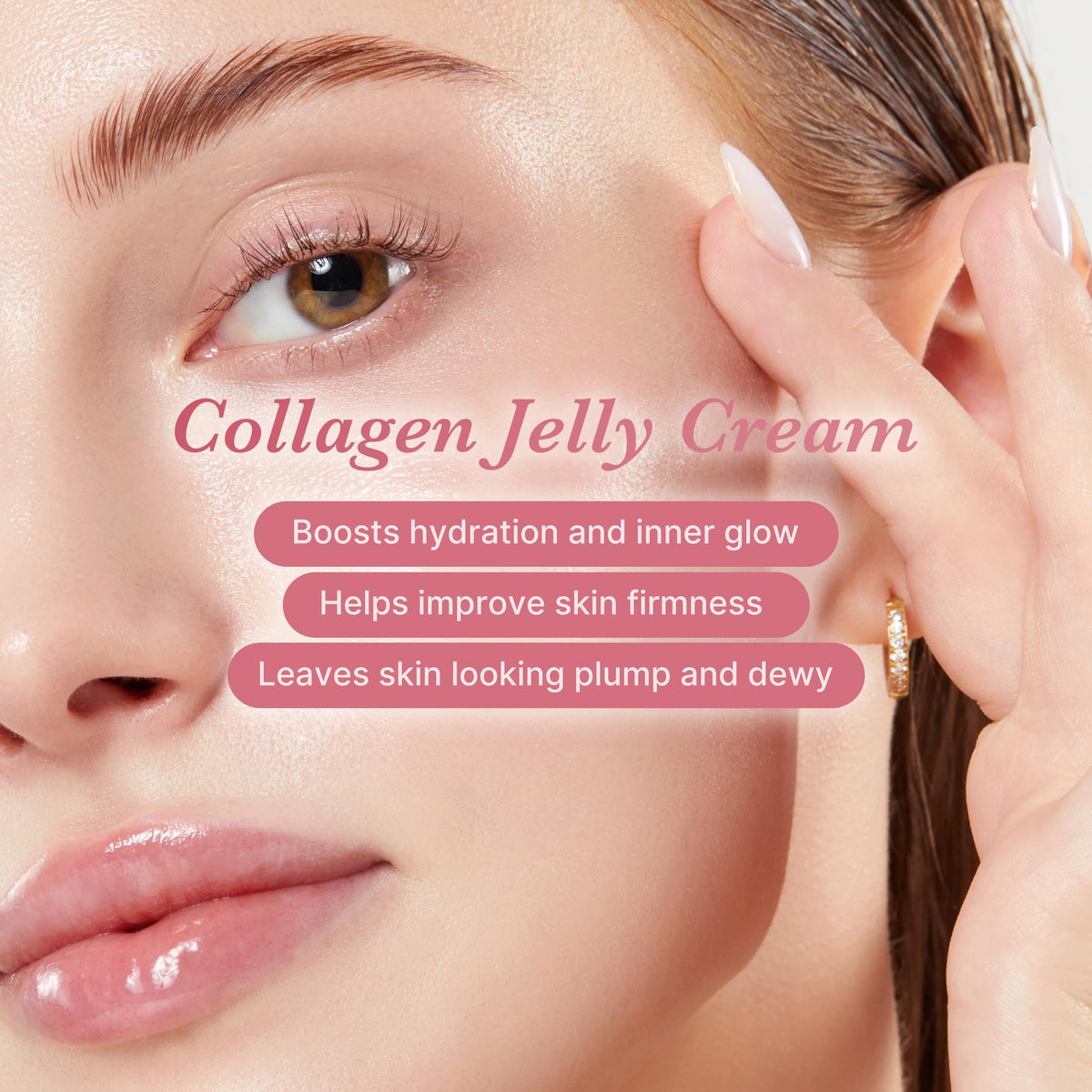 medicube Collagen Jelly Cream- Niacinamide & Freeze-Dried Hydrolyzed Collagen - Boosts skin's barrier hydration and gives 24h Glow & Lifted Look - Korean skincare (1.69 Fl Oz (Pack of 1))