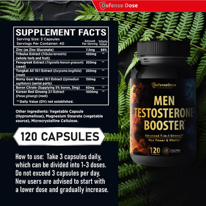 Testosterone Libido Booster for Men - Muscle Growth, Energy, Stamina & Performance Support Supplement