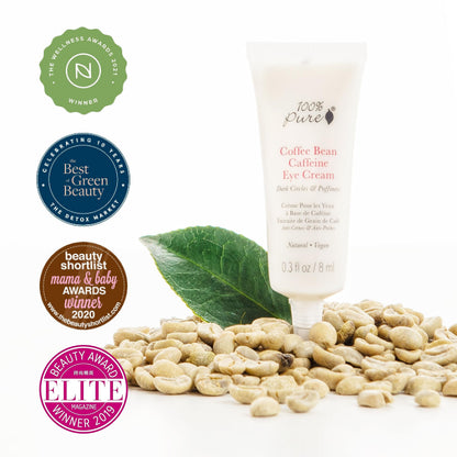 100% PURE Coffee Bean Caffeine Eye Cream - Refresh & Hydrate (10ml)