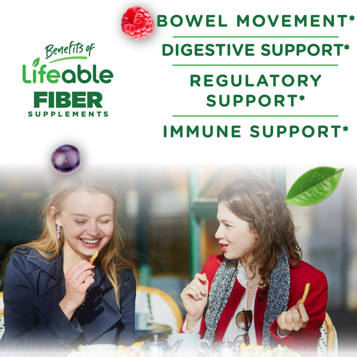 Lifeable Sugar Free Fiber Gummies for Adults - 4g - Great Tasting Fiber Supplement Gummies - Keto Friendly, Gluten Free, Vegan, Non GMO Prebiotic Fiber - for Digestive Health - 90 Gummies
