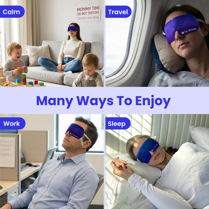 Eye Serenity Steam Eye Mask - Self-Heating Warm Compress for Dry Eye Relief - Unscented Disposable Eye Mask for Travel & Sleep (30 Pack)