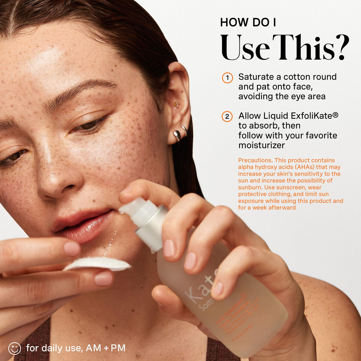 Kate Somerville Liquid ExfoliKate - Triple Acid Resurfacing Treatment, Clinically Formulated AHA Overnight Facial Exfoliator, Smooths Skin and Minimizes Pores, 4 Fl Oz