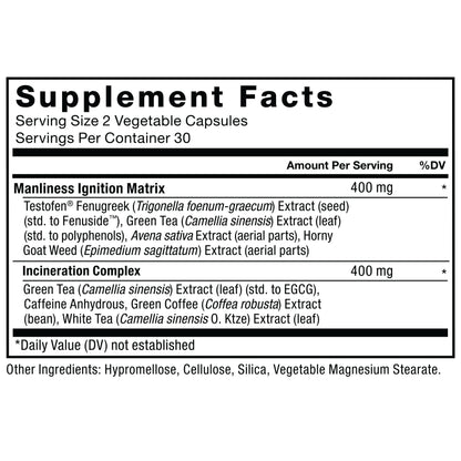 Testosterone Booster for Men - Energy, Lean Muscle Growth & Performance Support with Fenugreek & Green Tea Extract