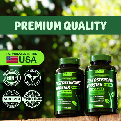 Testosterone Booster for Men - Ashwagandha, Tongkat Ali & Tribulus Formula for Muscle Growth, Strength, Energy & Performance Support