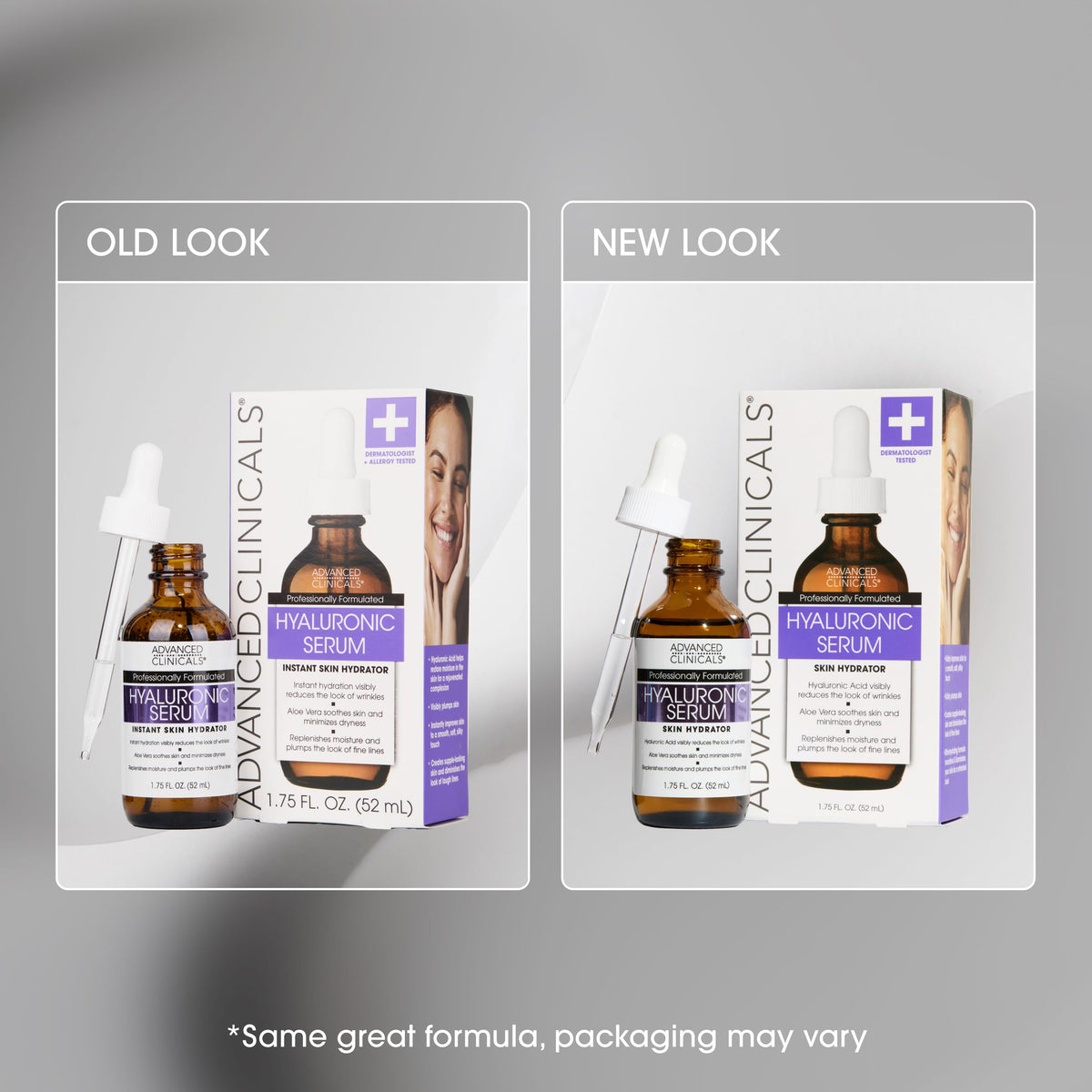 Advanced Clinicals Hyaluronic Acid Serum - Ultra-Hydrating Duo (52ml x 2)