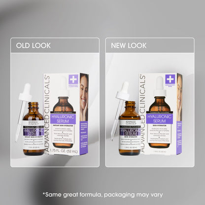 Advanced Clinicals Hyaluronic Acid Serum - Ultra-Hydrating Duo (52ml x 2)