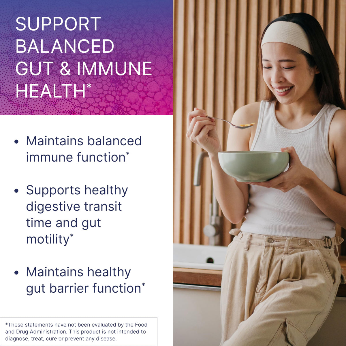Microbiome Labs HU58 Bacillus Subtilis Probiotics for Women and Men - High Potency Spore Probiotic for Digestive Health & Immune Support - Daily Capsules with 10 Billion CFU (60 Capsules)