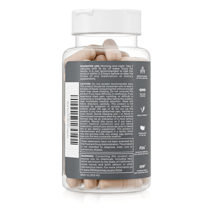 Pure for Men Original Cleanliness Stay Ready Fiber Supplement - Helps Promote Digestive Regularity - Psyllium Husk, Aloe Vera, Chia Seeds, Flaxseeds - Proprietary Formula - 60 Vegan Capsules