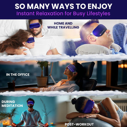 Eye Serenity Steam Eye Mask - Self-Heating Warm Compress for Dry Eye Relief - Unscented Disposable Eye Mask for Travel & Sleep (45 Pack)