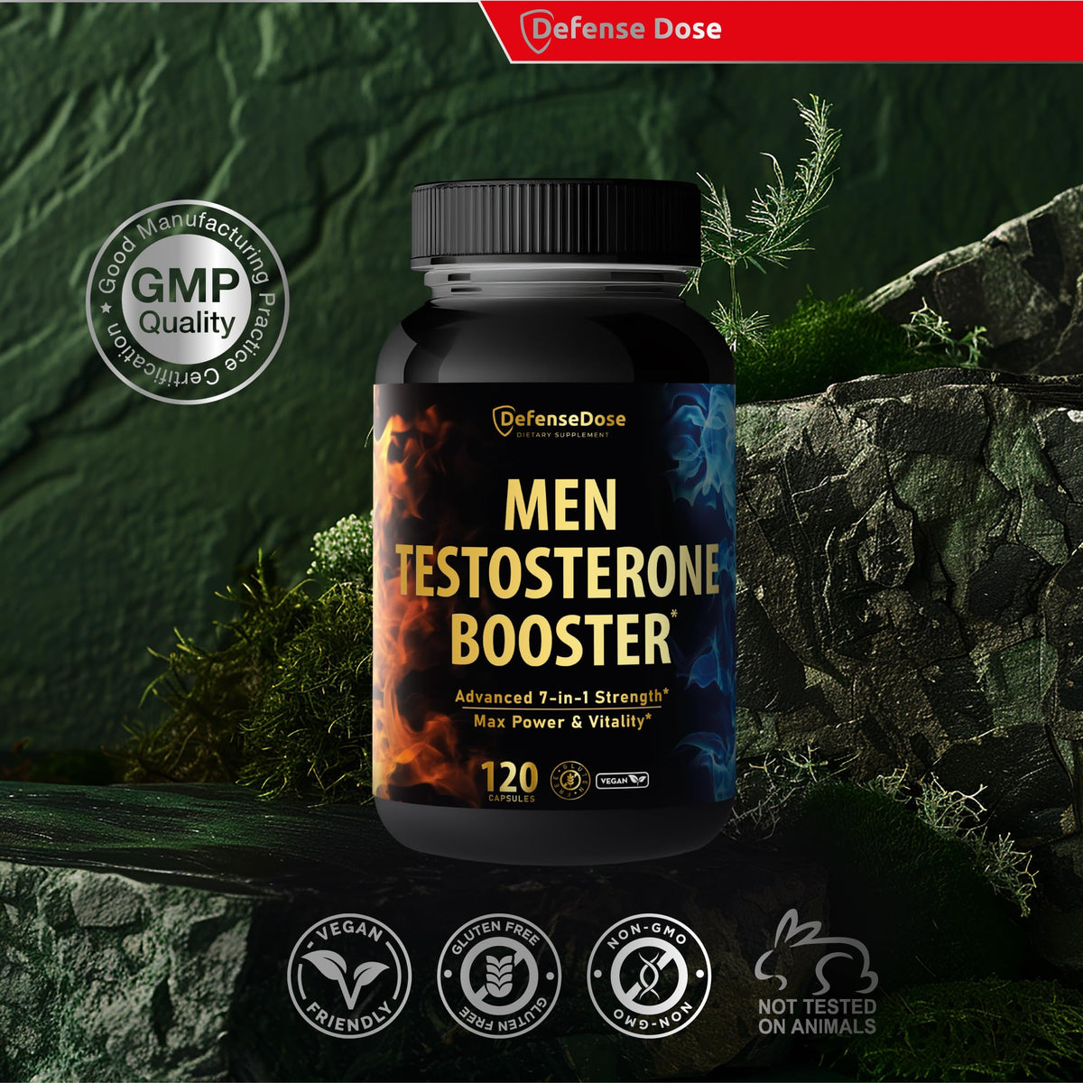 Testosterone Libido Booster for Men - Muscle Growth, Energy, Stamina & Performance Support Supplement