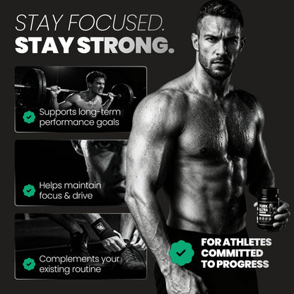 Turkesterone 500mg & Tongkat Ali 500mg for Men - Muscle Growth, Stamina & Performance Support with Apigenin & BioPerine - 60 Capsules (Made in USA)