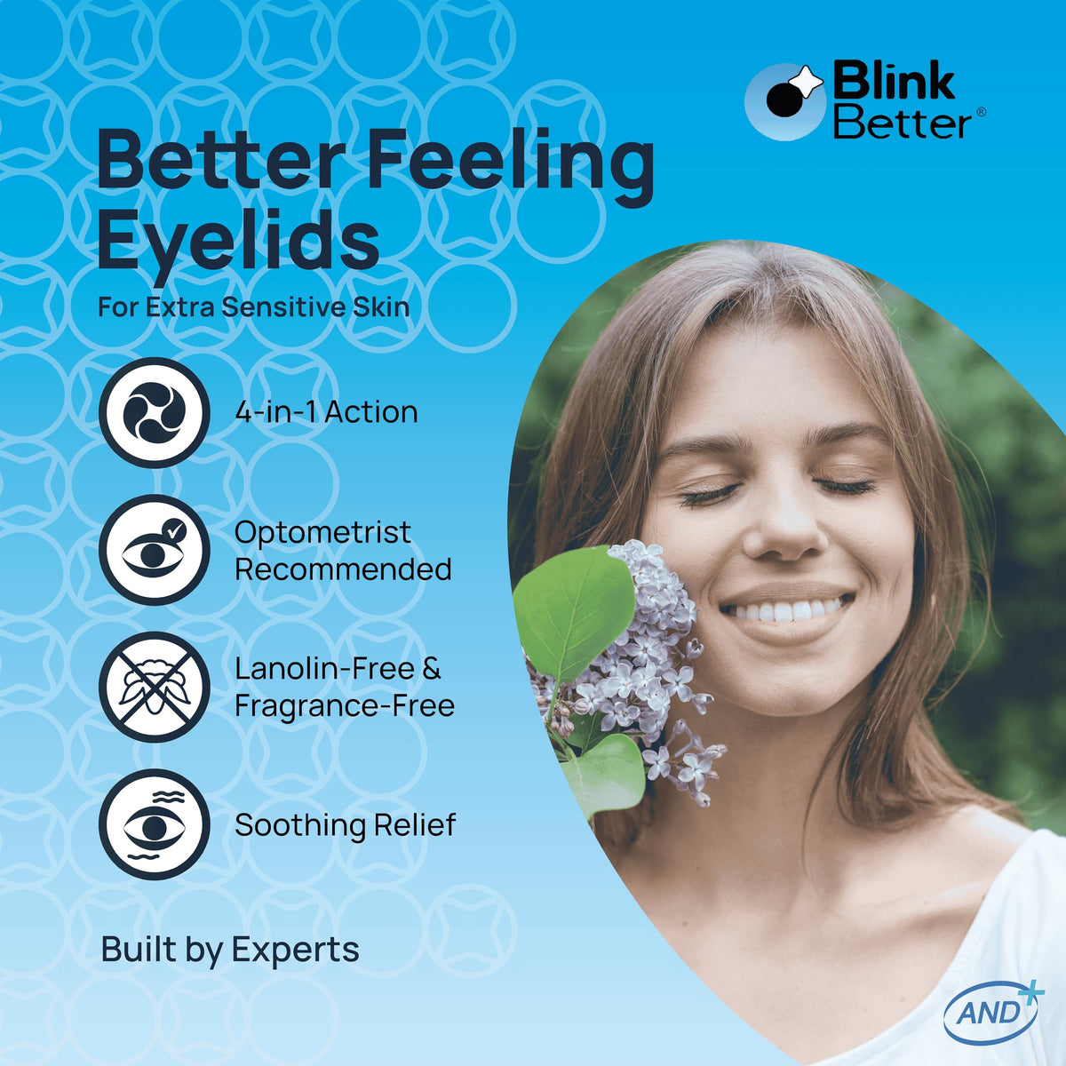 BlinkBetter Lanolin-Free Eyelid Ointment (10g) - Soothing & Hydrating Care for Dry, Itchy, Red & Flaky Eyelids