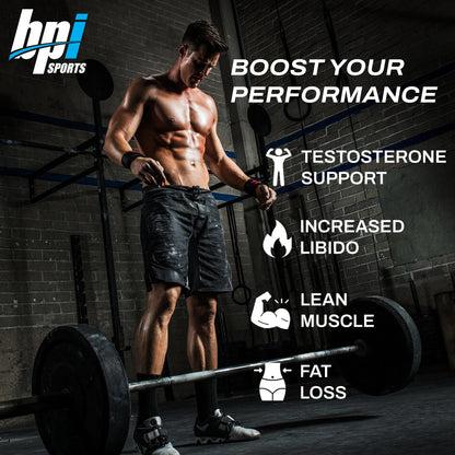 Testosterone Booster for Men - Muscle, Strength, Libido & Fat Loss Support Supplement - BPI Sports A-HD Elite (30 Servings)