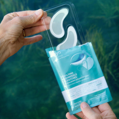 skyn ICELAND Dissolving Microneedle Under-Eye Patches - 39% Hyaluronic Acid & Peptides - No-Slip Overnight Eye Mask (8 Pairs)