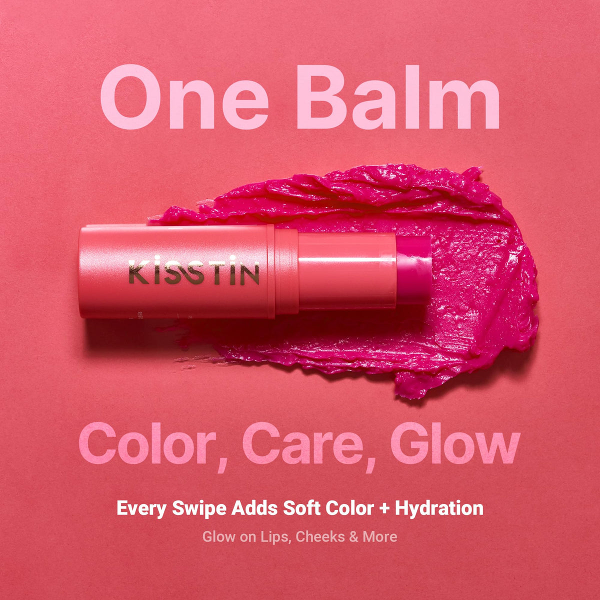 KAHI Kisstin Balm Moisturizer & Makeup Glow Stick 0.32 oz