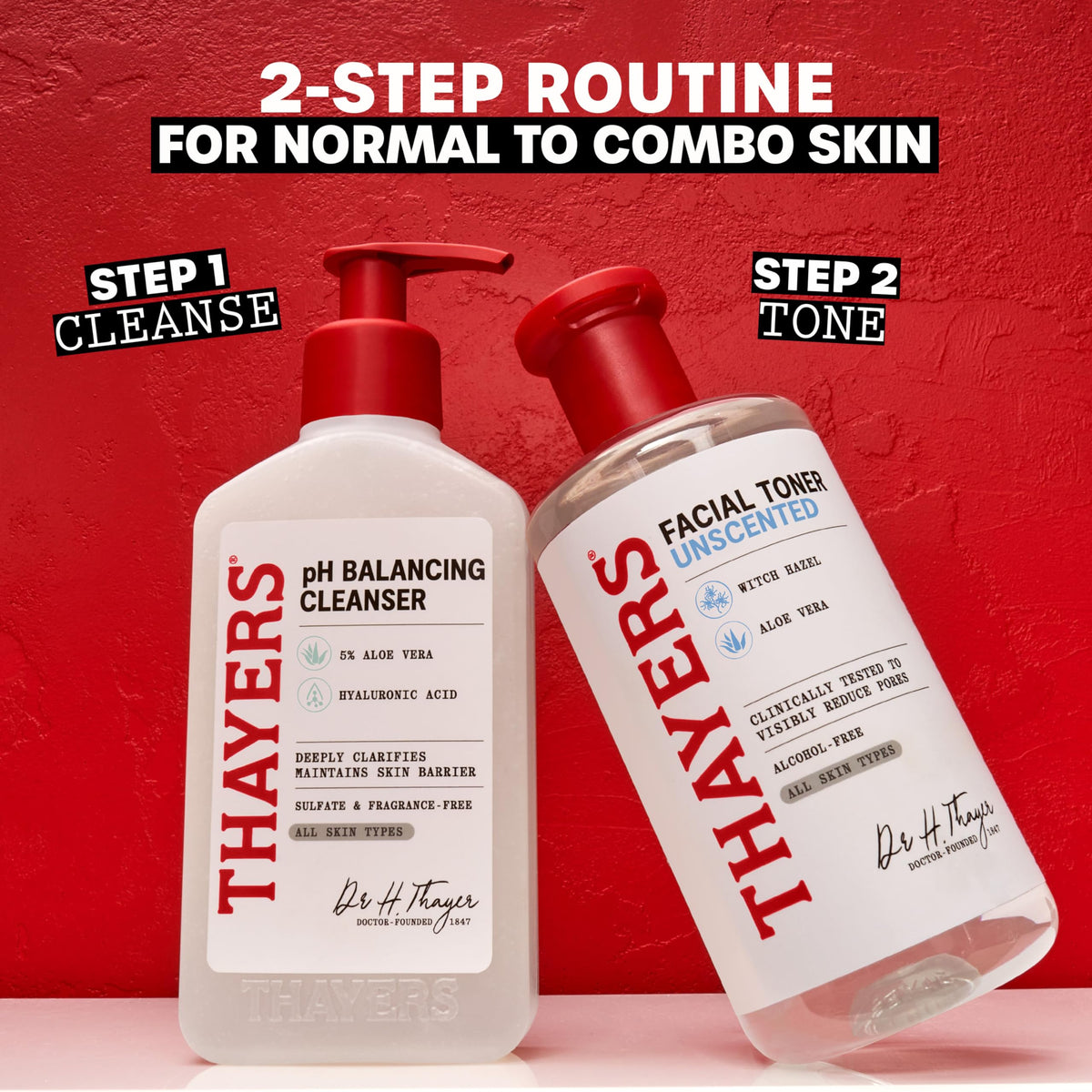 THAYERS Alcohol-Free, Hydrating, Unscented Witch Hazel Facial Toner with Aloe Vera Formula, Vegan, Dermatologist Tested and Recommended, 12 Oz (Packaging May Vary)