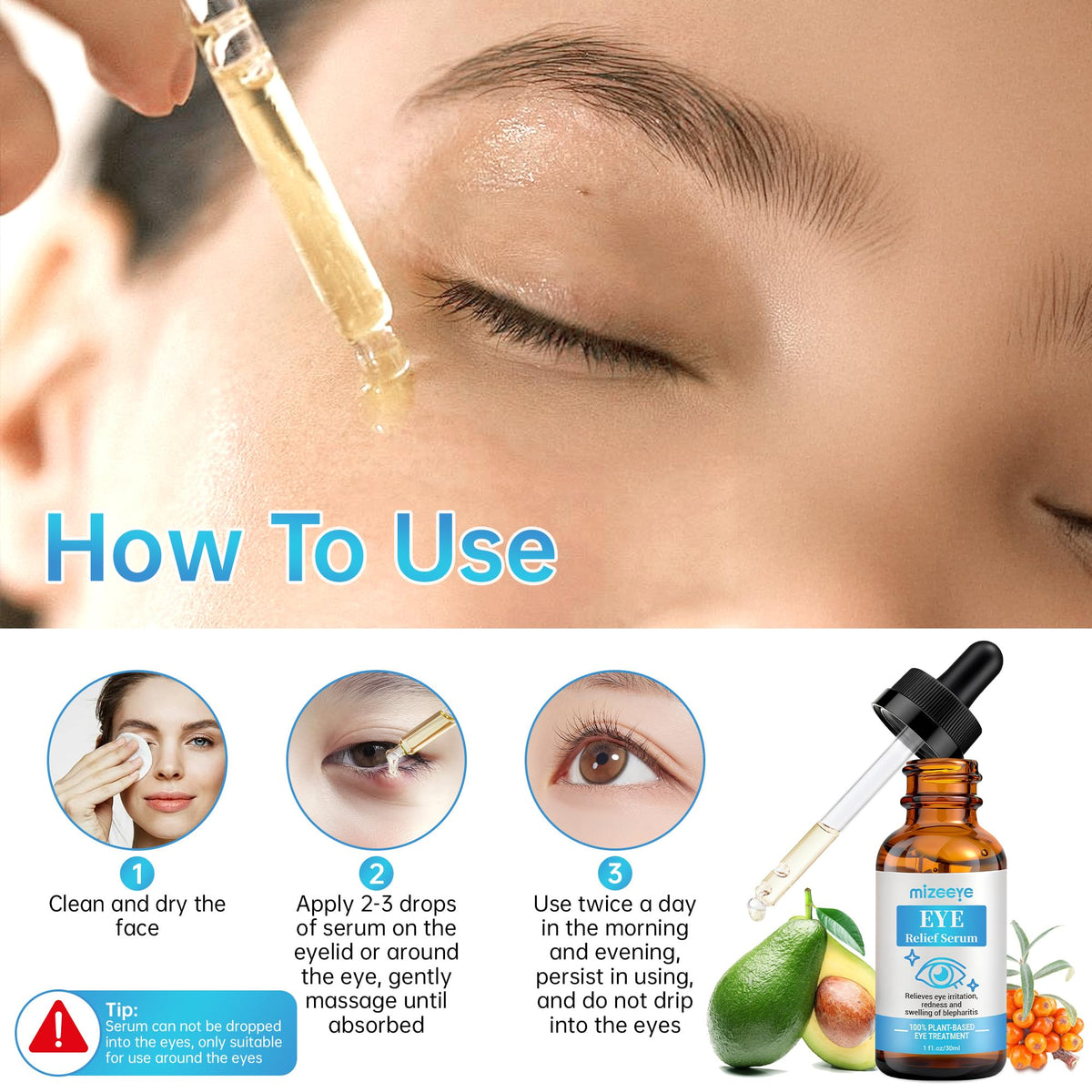 Eye Serum for Chalazion & Blepharitis - Eyelid Relief Set (2 PCS)