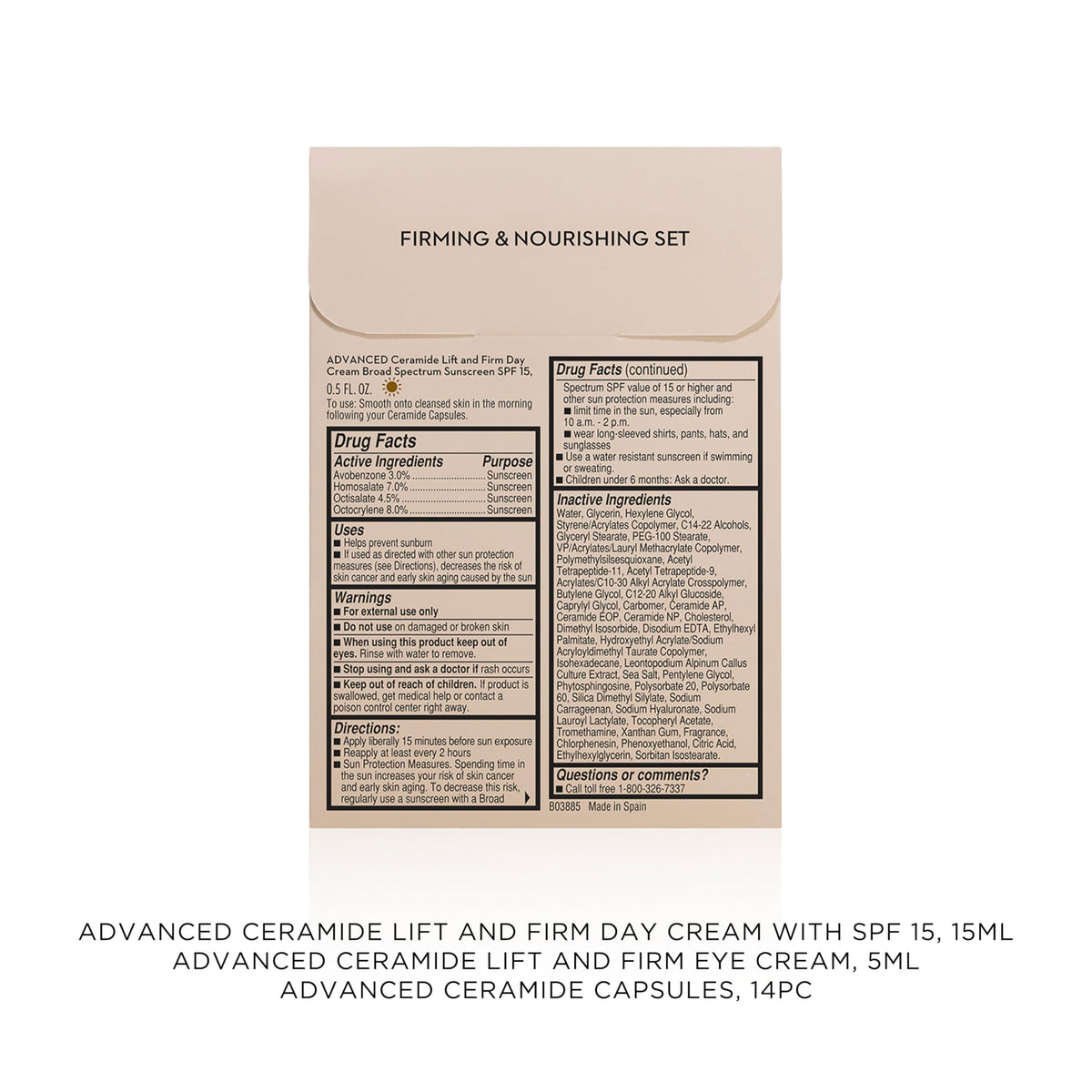 Elizabeth Arden Lift Starter 3-Piece Skincare Gift Set for Women, Includes Mini Travel-Sized Day Cream with Sunscreen 0.5 fl.oz, 14-Piece Serum Capsules & Eye Cream .17 fl.oz, 3 count