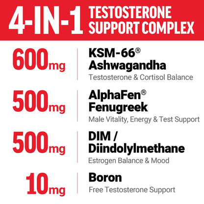 Force Factor Test X180 Supreme - Testosterone Support for Men Strength, Performance & Vitality 45 Tablets
