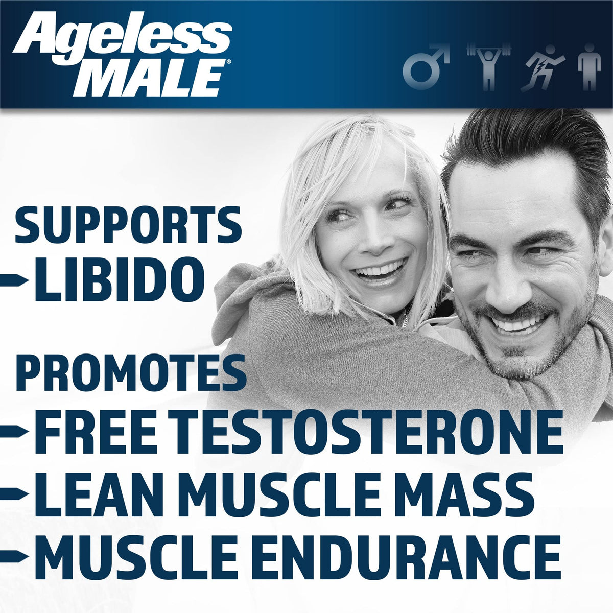 Free Testosterone Support for Men - Energy, Strength, Stamina & Vitality Booster for Muscle Performance & Male Health