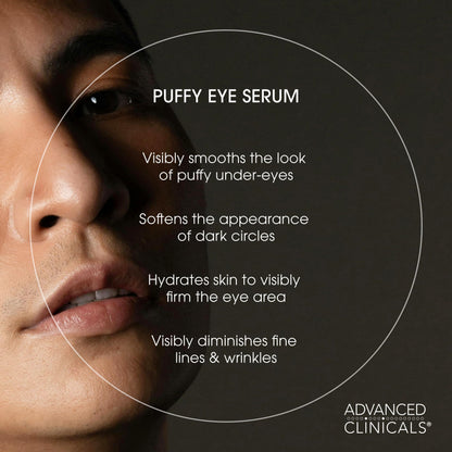 Advanced Clinicals Puffy Eye Serum - Vitamin C & Caffeine Duo (52ml x 2)