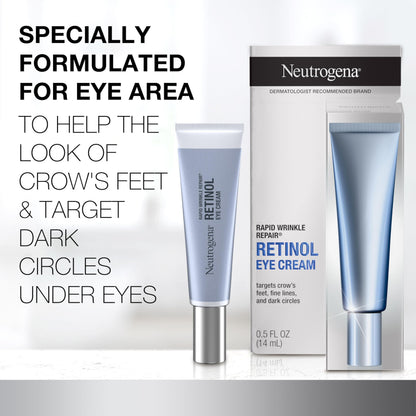 Neutrogena Rapid Wrinkle Repair Retinol Eye Cream - 15ml (0.5 fl. oz) - Daily Anti-Aging Treatment for Wrinkles & Dark Circles