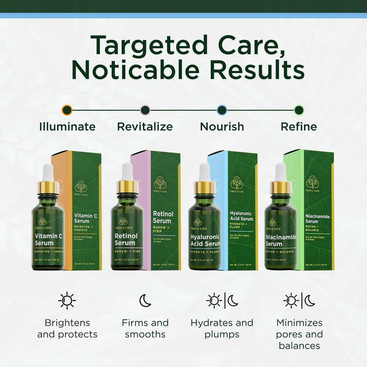 Tree of Life Beauty Hyaluronic Acid Serum, Skin Brightening Face Oil for Dark and Age Spots, Facial Serums for Dry and Sensitive Skin Care with Vitamin E for Soft Smooth Skin, 1 Fl Oz