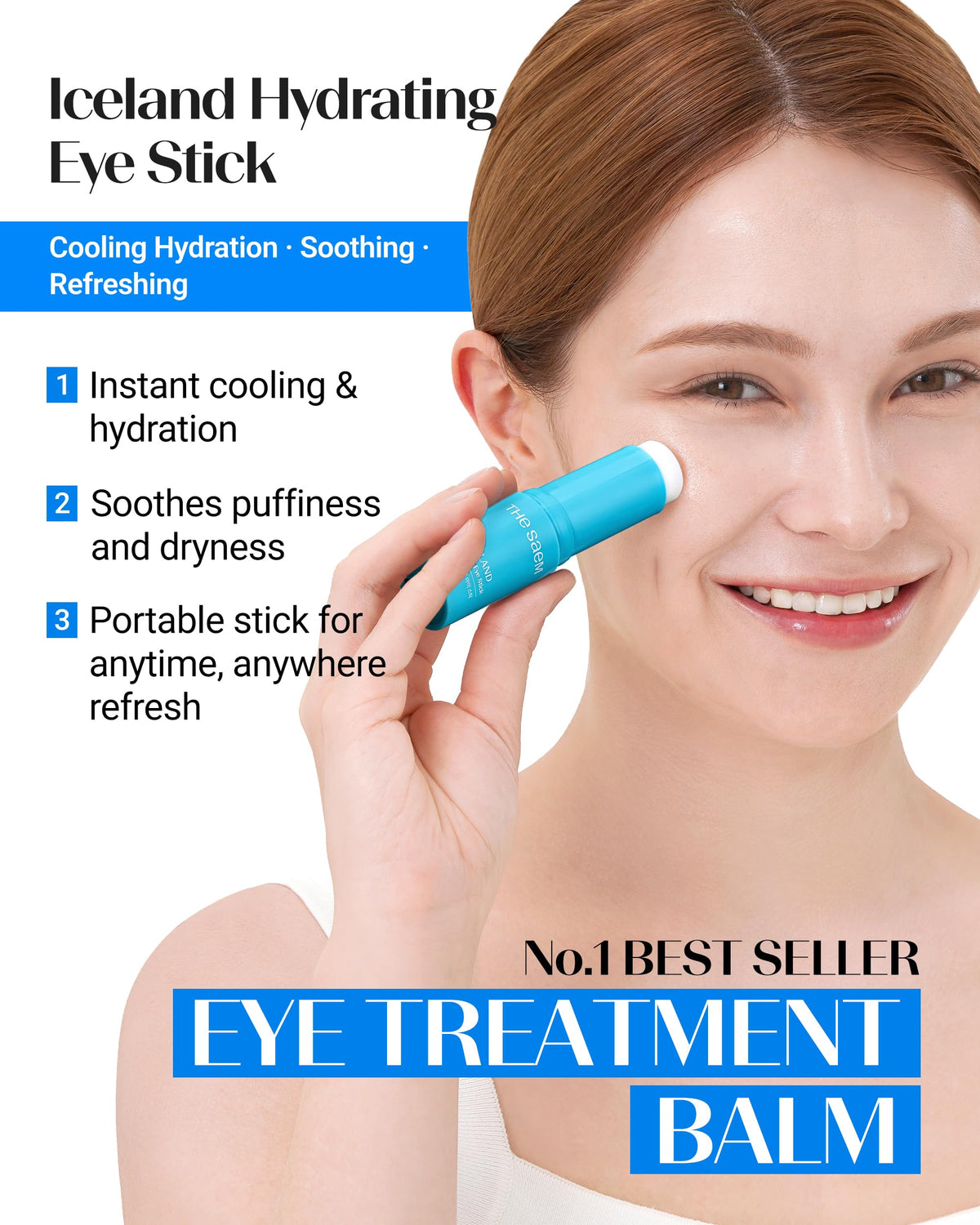 theSAEM Iceland Hydrating Eye Stick Bundle - Dual Action (2 Pack)