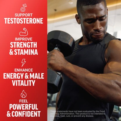 Force Factor Test X180 Testosterone Support for Men - KSM-66 Ashwagandha, Boron, Vitamin D & Zinc - Performance & Testosterone Support (Berry Blast, 60 Soft Chews)
