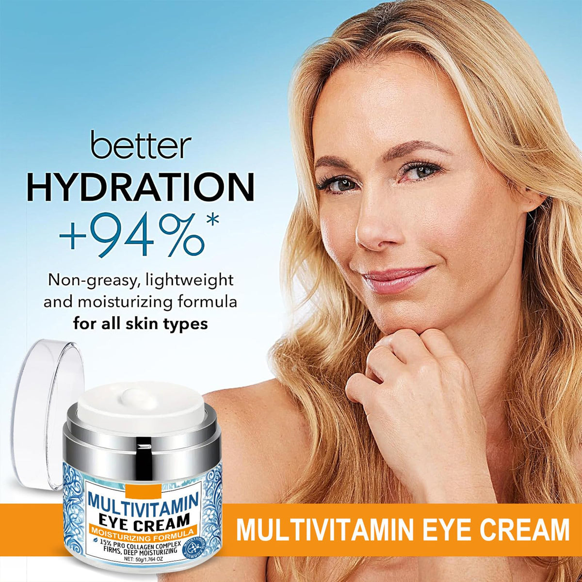 Collagen Complex Eye Cream - Tripeptide & Rice Bran Firming Treatment (50g)