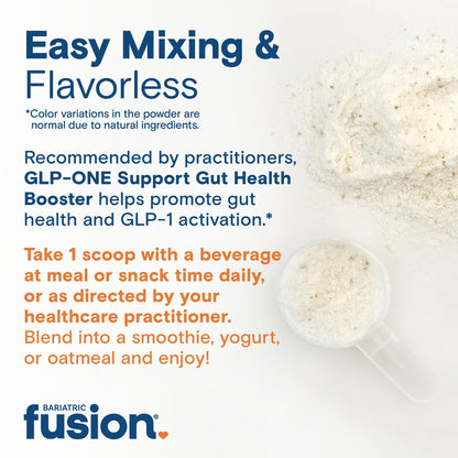 Bariatric Fusion GLP-1 Gut Health Booster - High Fiber GLP1 Booster - Prebiotic Fiber GLP-1 Supplement Powder for Women & Men - 20 Servings