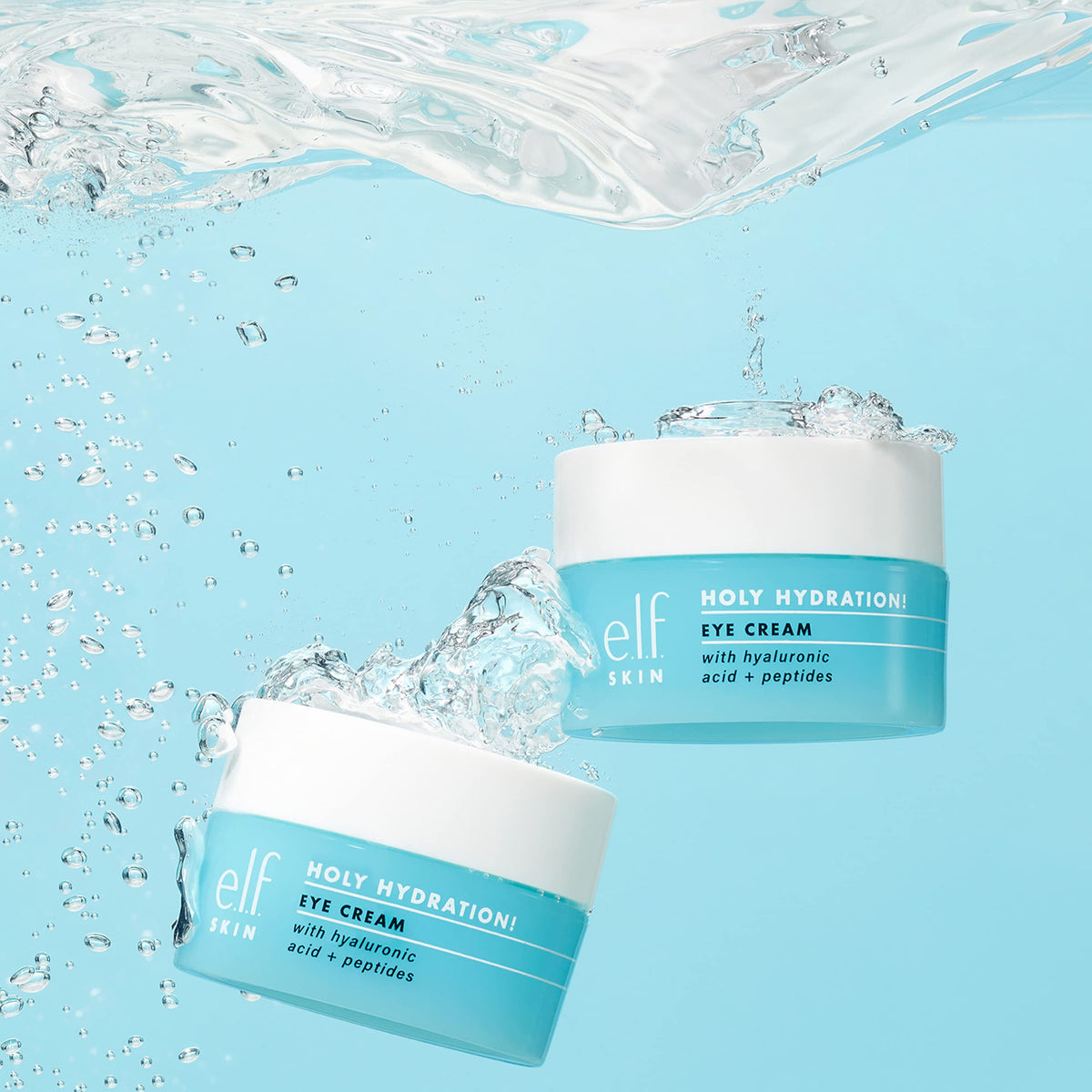e.l.f. SKIN Holy Hydration! Eye Cream - Rich Hydrating Formula with Hyaluronic Acid & Peptides for Dark Circles