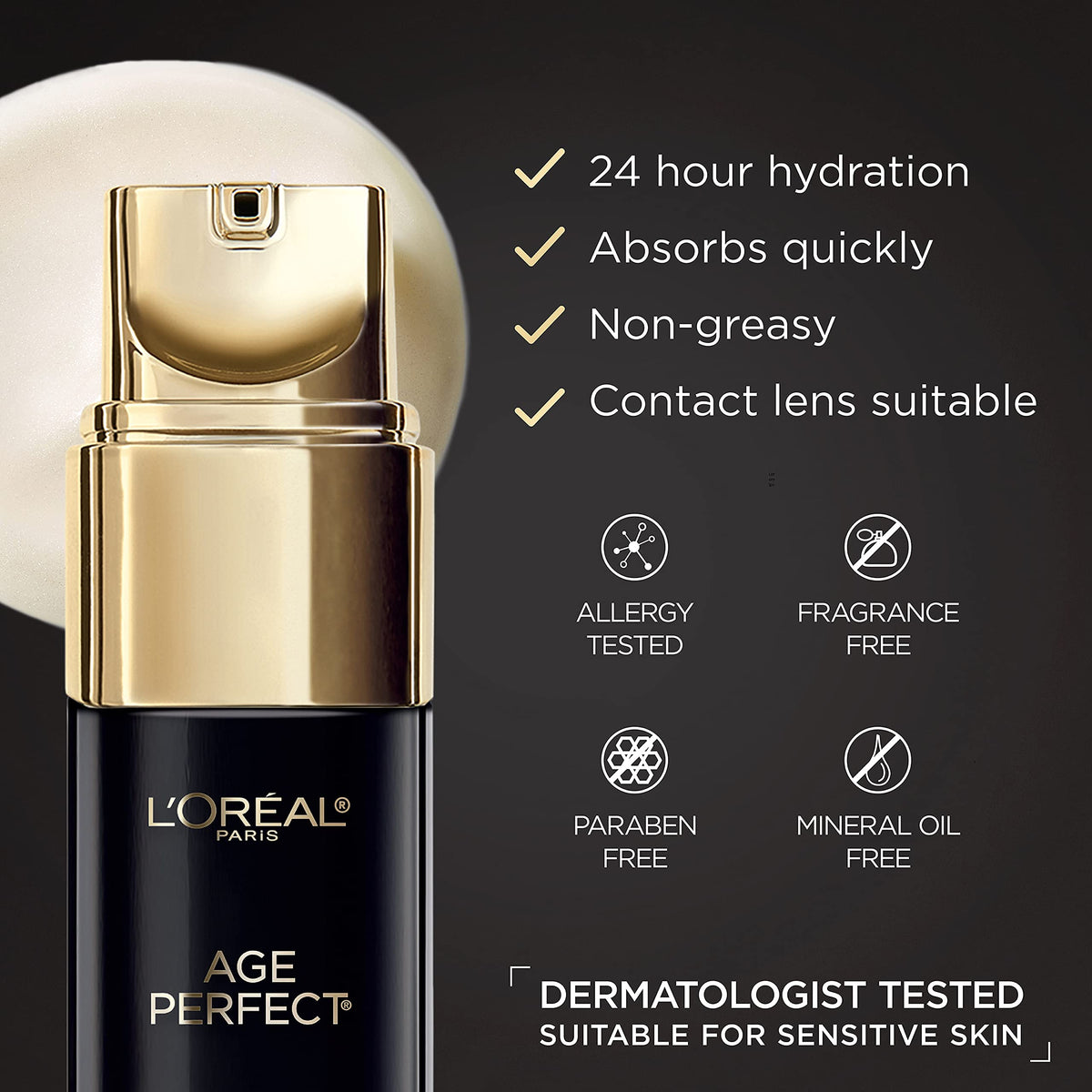 L'Oreal Paris Age Perfect Cell Renewal Eye Cream (0.5 fl oz) - Advanced Anti-Aging Treatment for Dark Circles & Puffiness