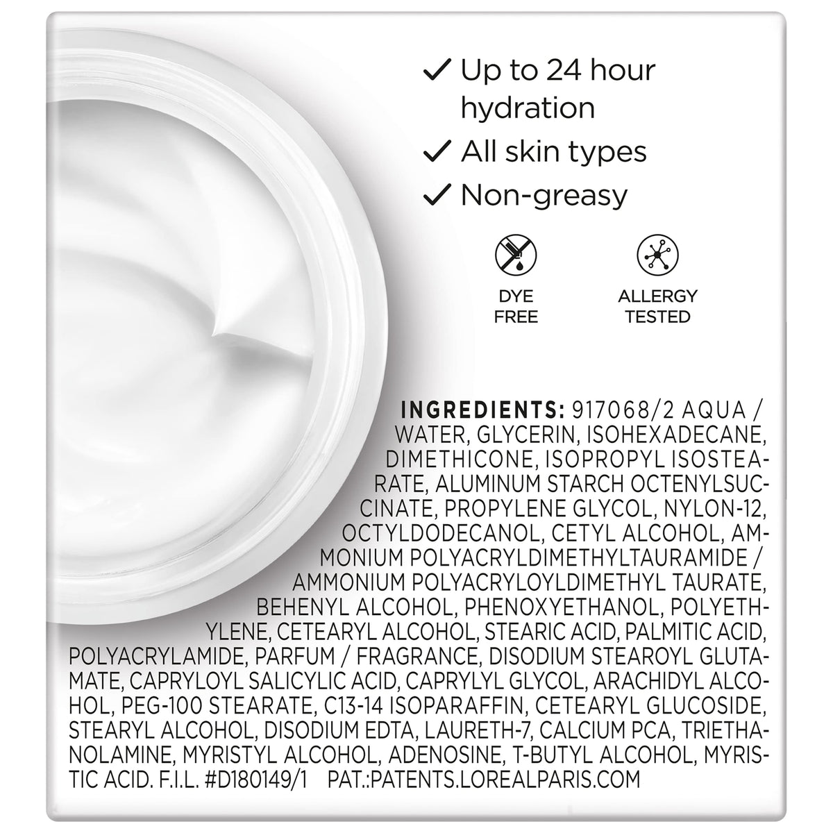 L'Oreal Paris Wrinkle Expert 55+ Anti-Aging Face Moisturizer with Calcium, Non-Greasy, Suitable for Sensitive Skin 1.7 fl. oz