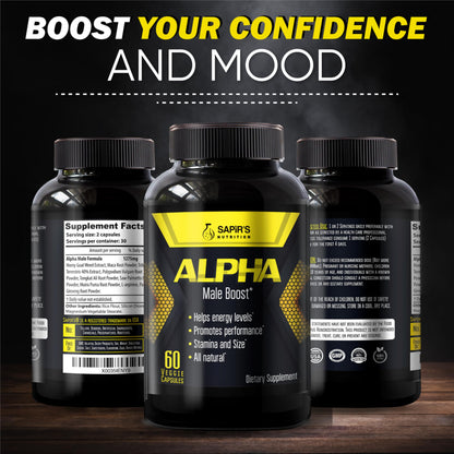 Testosterone Booster for Men - Energy, Strength, Stamina & Performance Support Male Enhancement Supplement