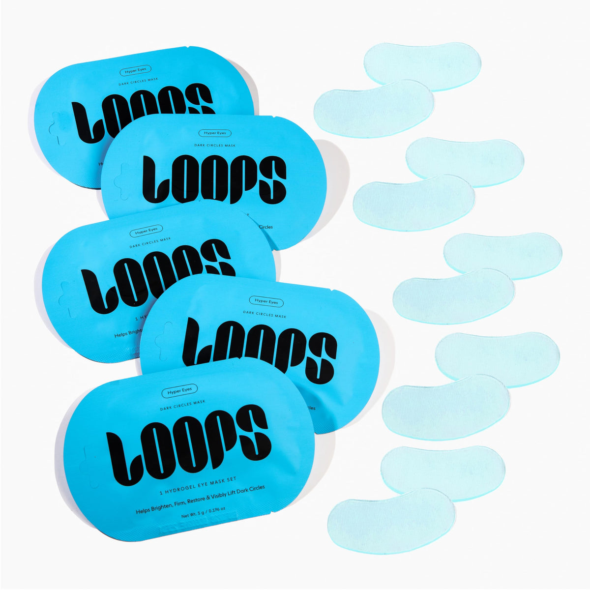 LOOPS Hyper Smooth Eye Hydrogel Eye Masks - Dark Circle & Smoothing 5pc