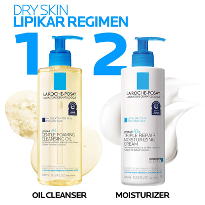 La Roche-Posay Lipikar AP+ Moisturizing Cream for Dry & Sensitive Skin, Shea Butter & Niacinamide